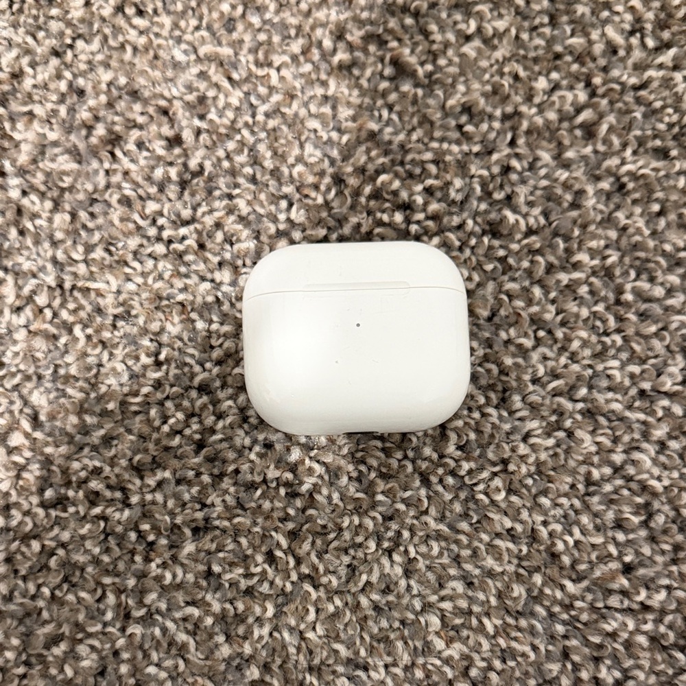 Apple Earbuds with White Charging Case